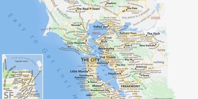 Σαν Φρανσίσκο περιοχές του χάρτη