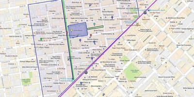 Χάρτης της union square καταστήματα
