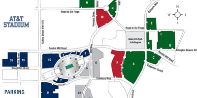 At&t park στάθμευσης χάρτης