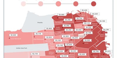 Bay area τιμές ενοικίασης χάρτης