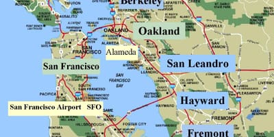 SFO bay χάρτης περιοχής