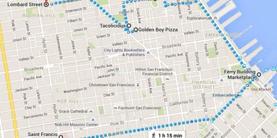 Σαν Φρανσίσκο chinatown περιήγηση χάρτης