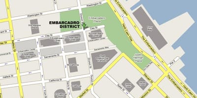 Χάρτης της embarcadero Σαν Φρανσίσκο