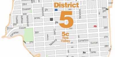 Χάρτης της noe valley San Francisco