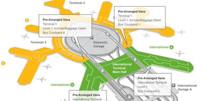 Χάρτης της San Francisco airport αποσκευών