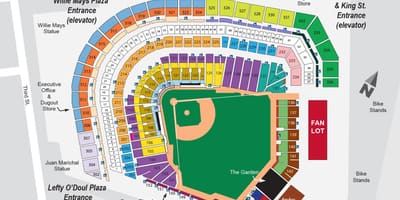 San Francisco giants stadium χάρτης