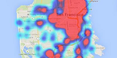 Χάρτης θερμότητας του Σαν Φρανσίσκο