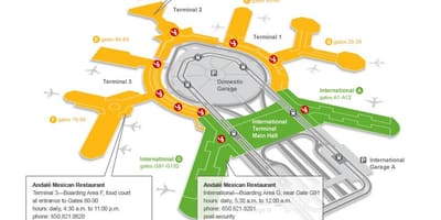 SFO terminal 2 πύλη χάρτης