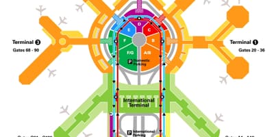 San Francisco airport terminal χάρτης