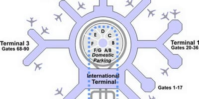 Χάρτης της SFO τερματικό g