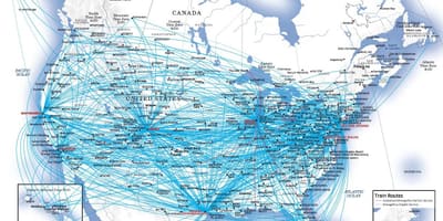 Χάρτης της SFO διαδρομή