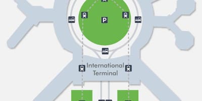 Χάρτης της SFO airport terminal 1