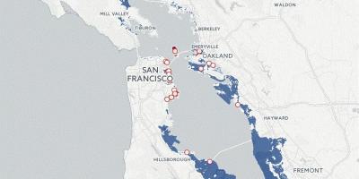 Χάρτης της San Francisco πλημμυρών